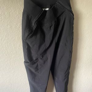 Black jogger style scrubs